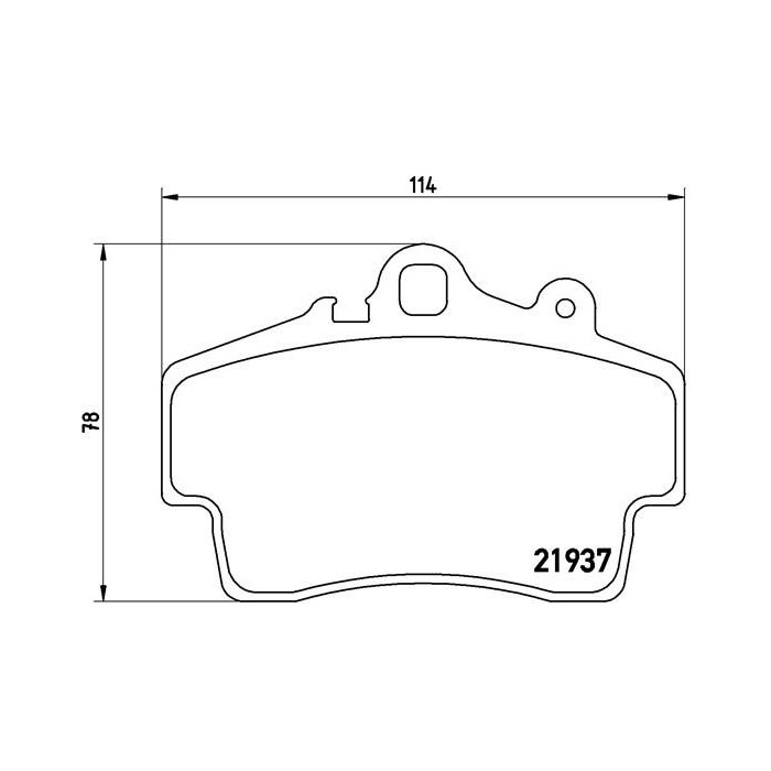 BREMBO Bremsbelagsatz, Scheibenbremse P65007