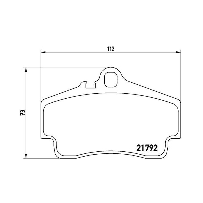 BREMBO Bremsbelagsatz, Scheibenbremse P65008