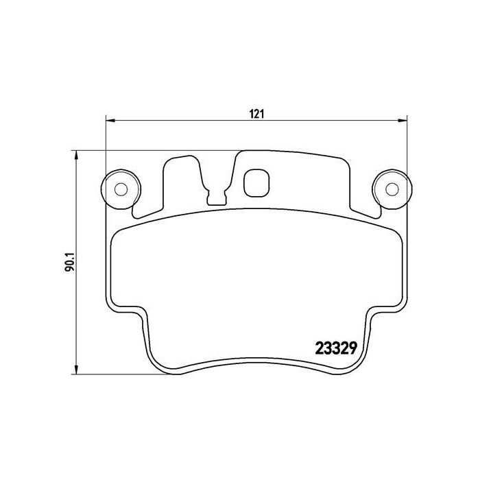 BREMBO Bremsbelagsatz, Scheibenbremse P65009