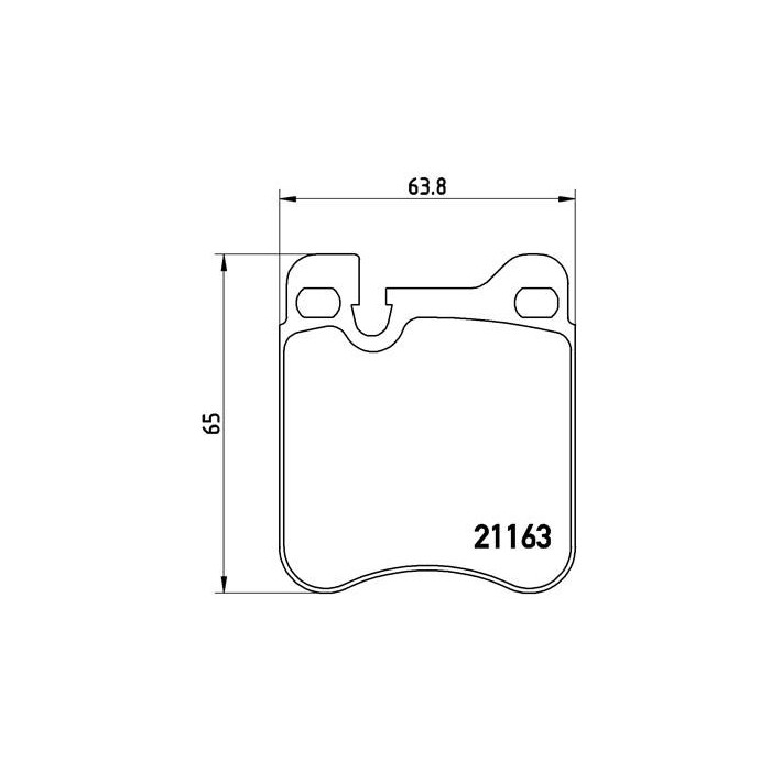BREMBO Bremsbelagsatz, Scheibenbremse P65010