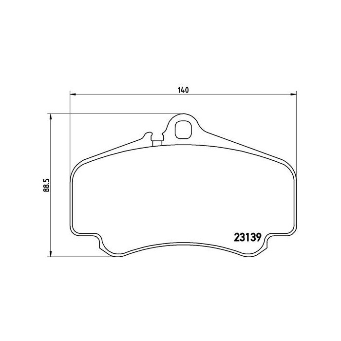 BREMBO Bremsbelagsatz, Scheibenbremse P65011