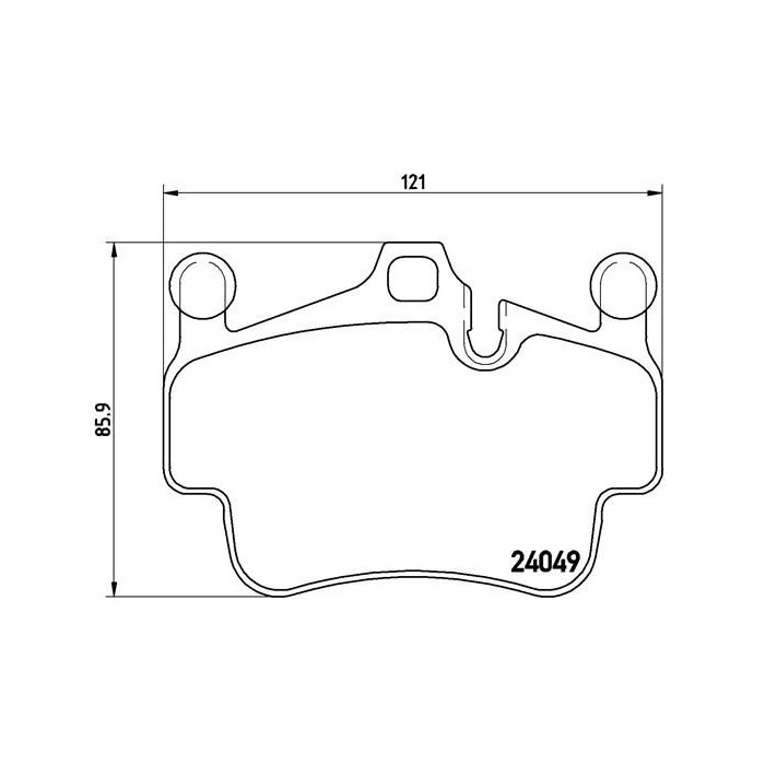 BREMBO Bremsbelagsatz, Scheibenbremse P65015