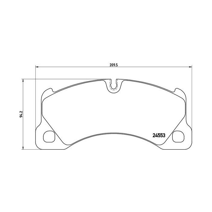 BREMBO Bremsbelagsatz, Scheibenbremse P65017