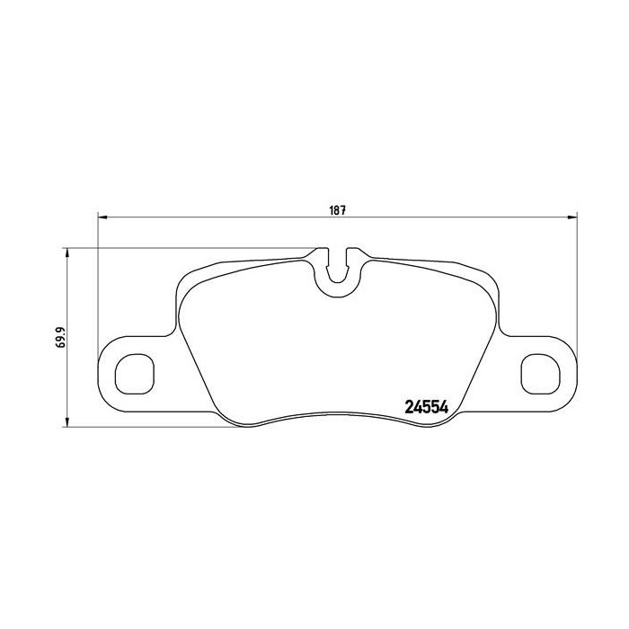 BREMBO Bremsbelagsatz, Scheibenbremse P65020