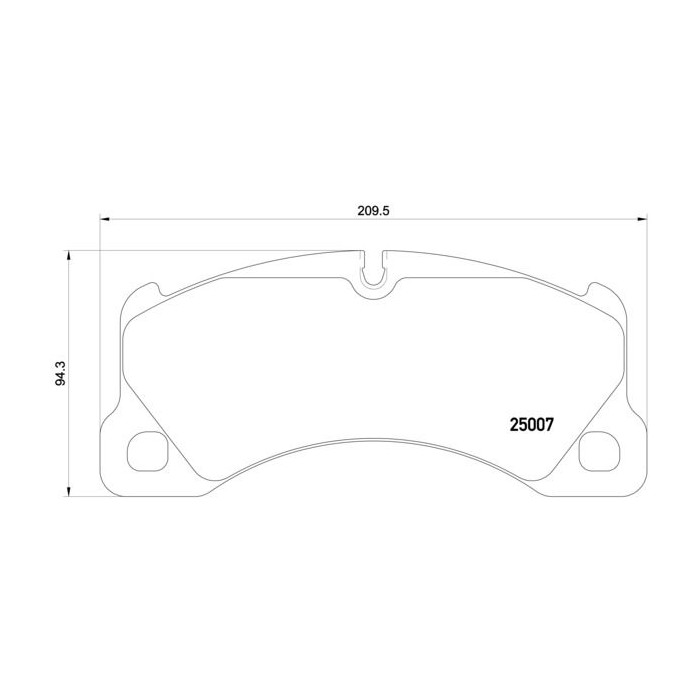 BREMBO Bremsbelagsatz, Scheibenbremse P65021