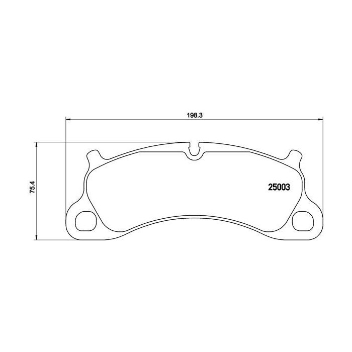 BREMBO Bremsbelagsatz, Scheibenbremse P65025
