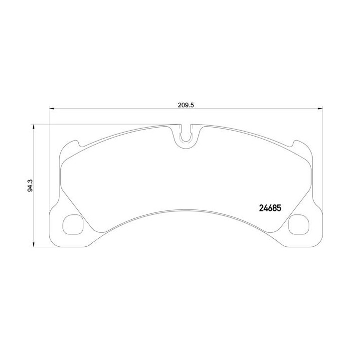 BREMBO Bremsbelagsatz, Scheibenbremse P65026