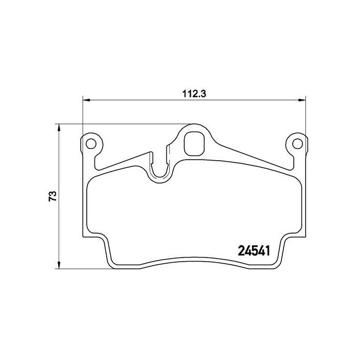 BREMBO Bremsbelagsatz, Scheibenbremse P65028