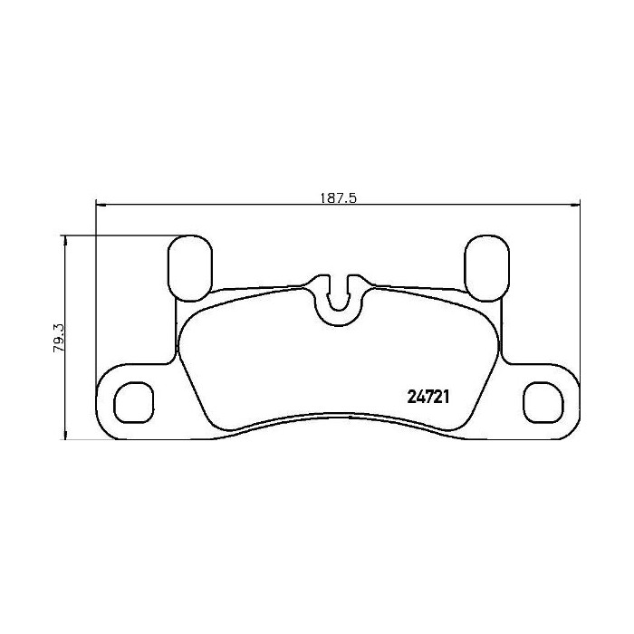 BREMBO Bremsbelagsatz, Scheibenbremse P65030