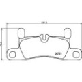 BREMBO Bremsbelagsatz, Scheibenbremse P65030