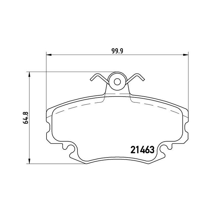 BREMBO Bremsbelagsatz, Scheibenbremse P68008