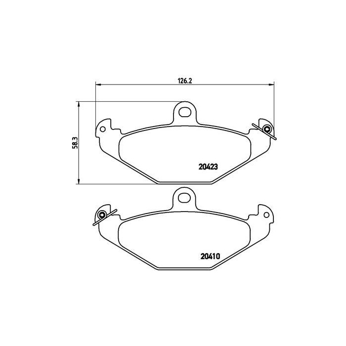 BREMBO Bremsbelagsatz, Scheibenbremse P68017