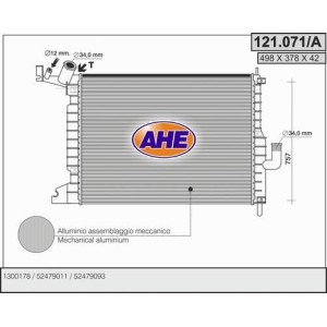 AHE Kühler, Motorkühlung 121.071/A