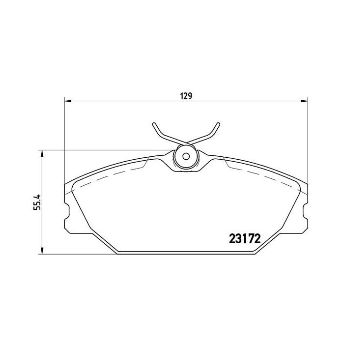 BREMBO Bremsbelagsatz, Scheibenbremse P68027