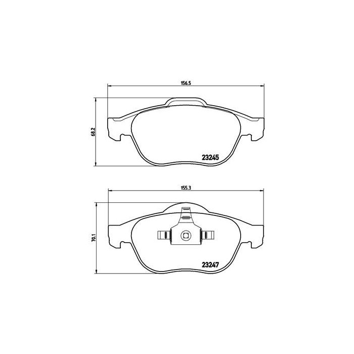 BREMBO Bremsbelagsatz, Scheibenbremse P68030