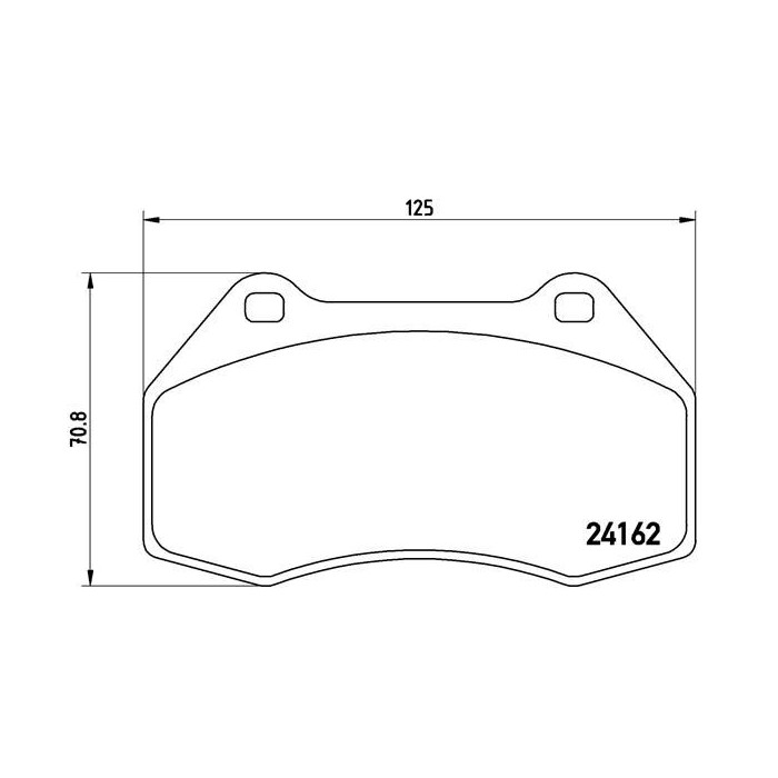 BREMBO Bremsbelagsatz, Scheibenbremse P68036