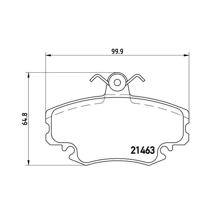 BREMBO Bremsbelagsatz, Scheibenbremse P68038