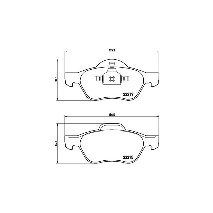 BREMBO Bremsbelagsatz, Scheibenbremse P68048