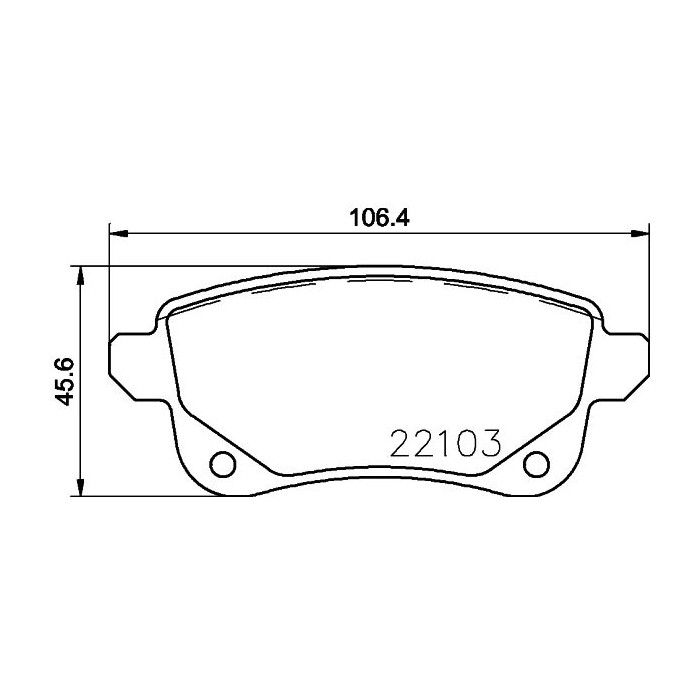 BREMBO Bremsbelagsatz, Scheibenbremse P68064