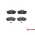 BREMBO Bremsbelagsatz, Scheibenbremse P72001