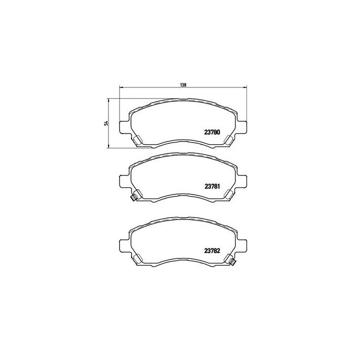 BREMBO Bremsbelagsatz, Scheibenbremse P78009