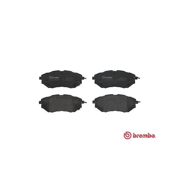 BREMBO Bremsbelagsatz, Scheibenbremse P78017