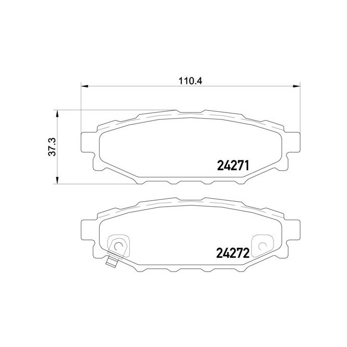 BREMBO Bremsbelagsatz, Scheibenbremse P78020