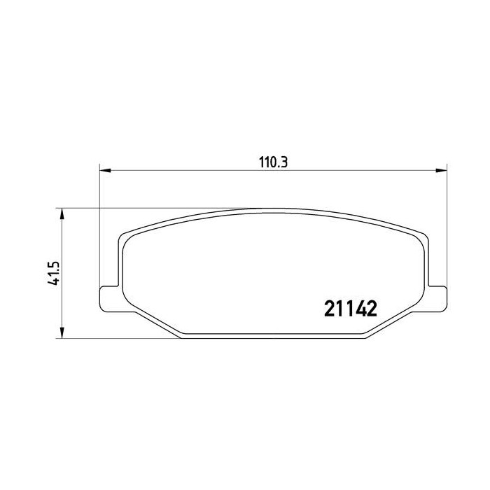 BREMBO Bremsbelagsatz, Scheibenbremse P79001