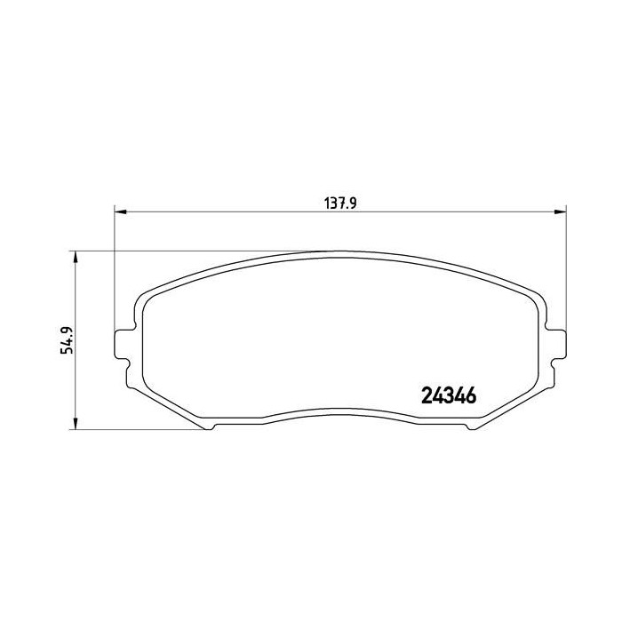 BREMBO Bremsbelagsatz, Scheibenbremse P79018