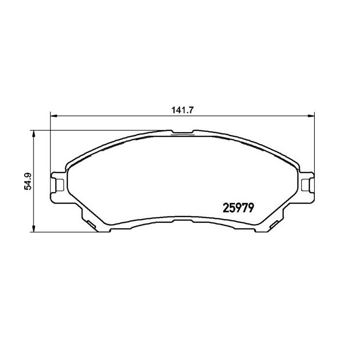 BREMBO Bremsbelagsatz, Scheibenbremse P79032