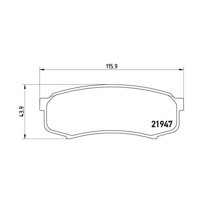 BREMBO Bremsbelagsatz, Scheibenbremse P83024