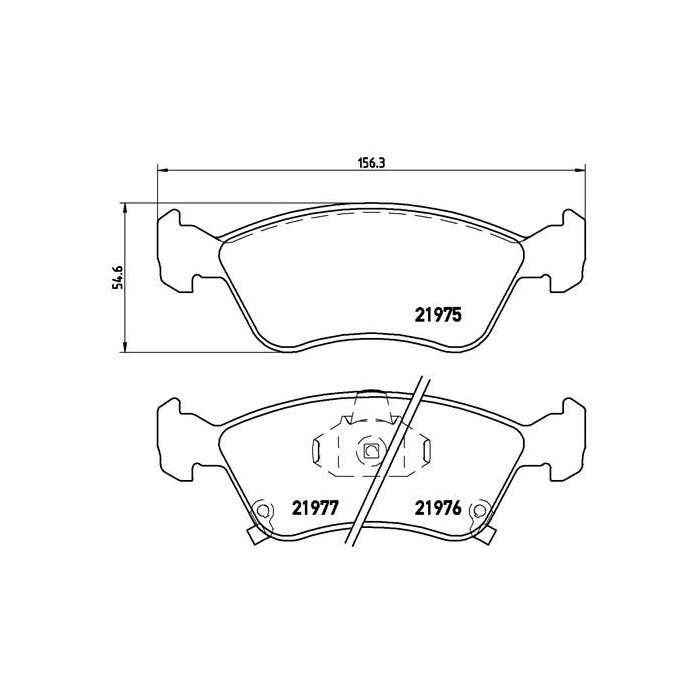 BREMBO Bremsbelagsatz, Scheibenbremse P83041