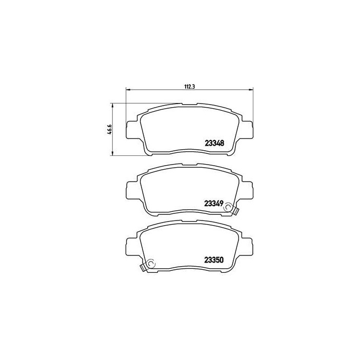 BREMBO Bremsbelagsatz, Scheibenbremse P83050