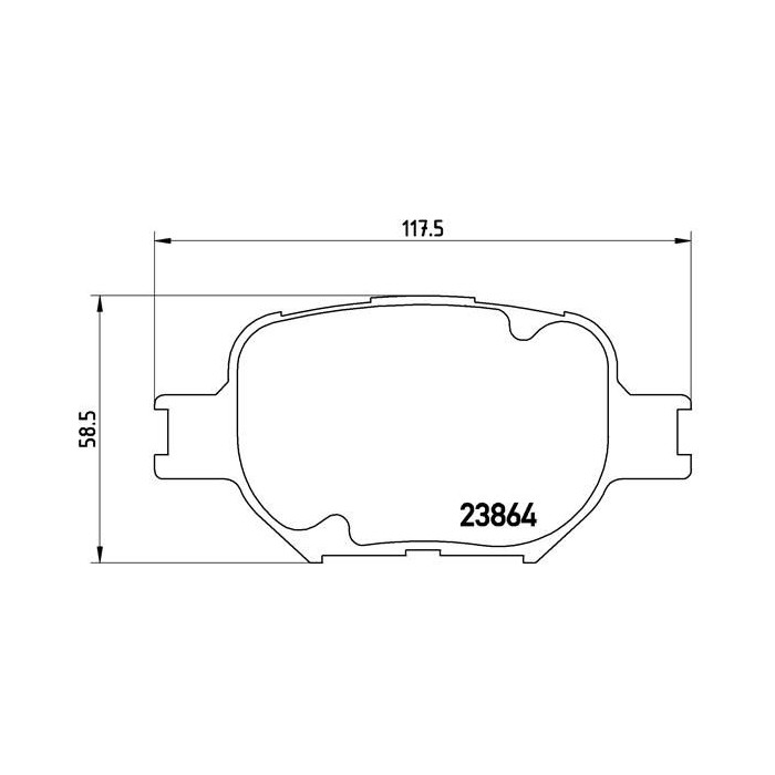 BREMBO Bremsbelagsatz, Scheibenbremse P83054