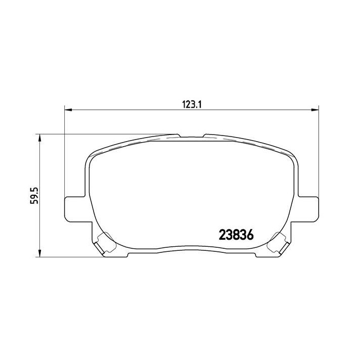 BREMBO Bremsbelagsatz, Scheibenbremse P83061