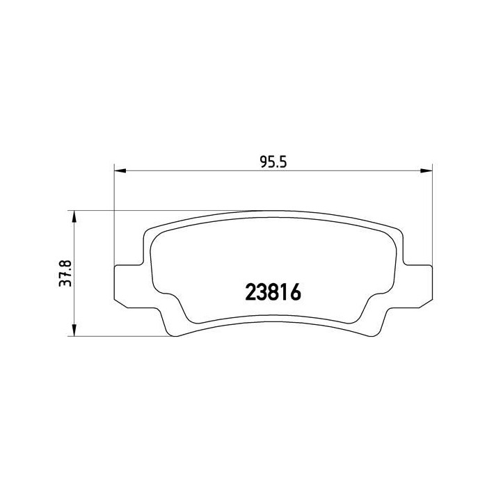 BREMBO Bremsbelagsatz, Scheibenbremse P83065