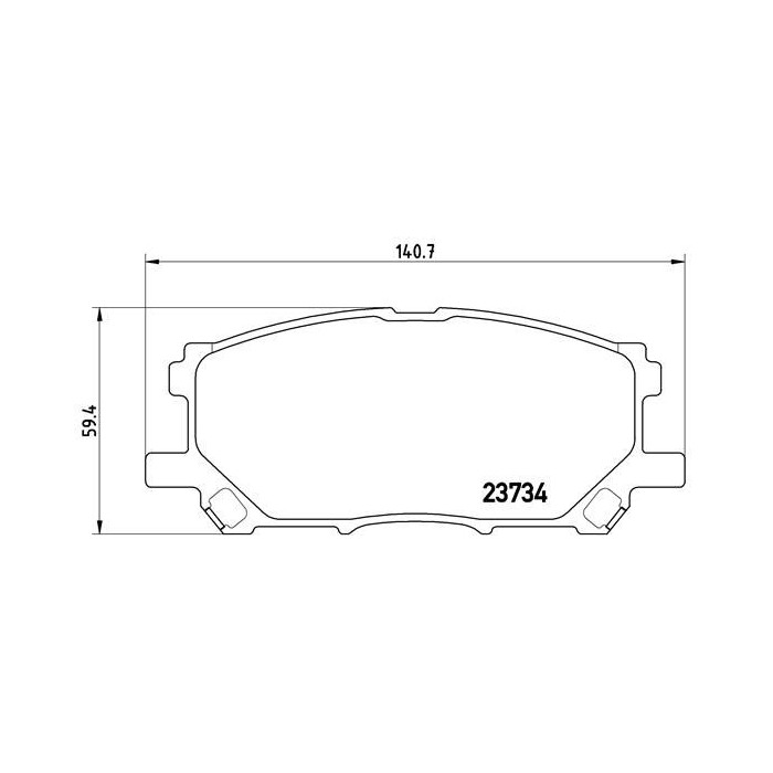 BREMBO Bremsbelagsatz, Scheibenbremse P83067