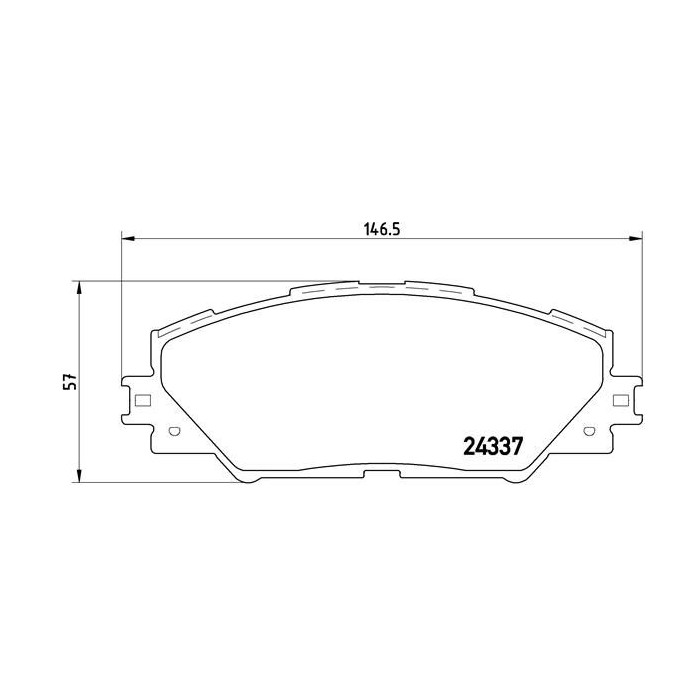 BREMBO Bremsbelagsatz, Scheibenbremse P83071