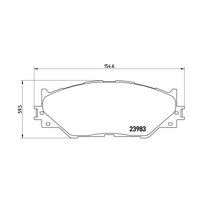 BREMBO Bremsbelagsatz, Scheibenbremse P83074