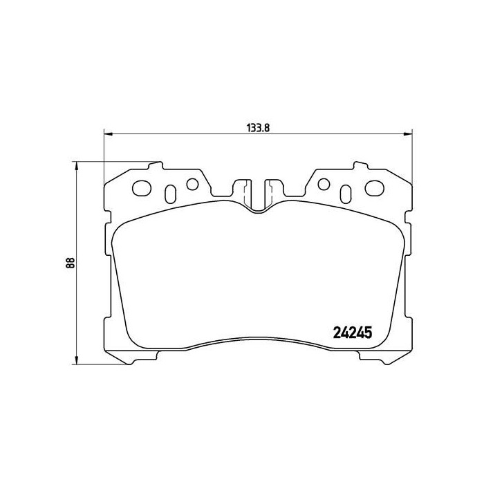 BREMBO Bremsbelagsatz, Scheibenbremse P83075