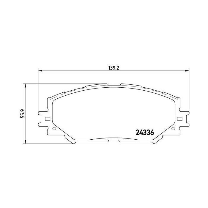 BREMBO Bremsbelagsatz, Scheibenbremse P83082