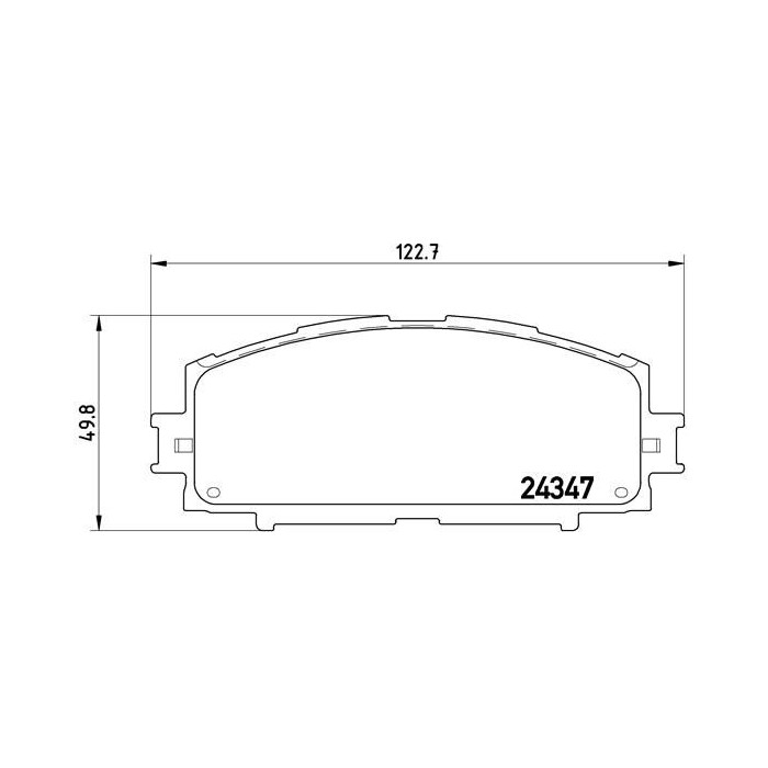 BREMBO Bremsbelagsatz, Scheibenbremse P83086