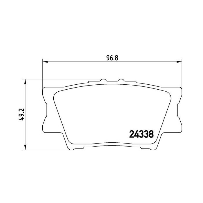 BREMBO Bremsbelagsatz, Scheibenbremse P83089