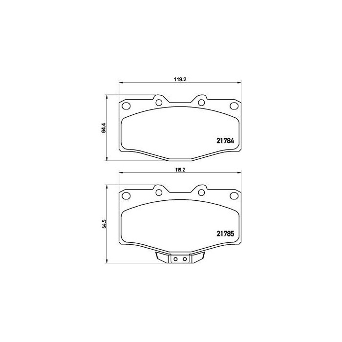 BREMBO Bremsbelagsatz, Scheibenbremse P83095