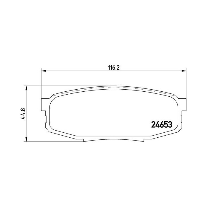 BREMBO Bremsbelagsatz, Scheibenbremse P83098