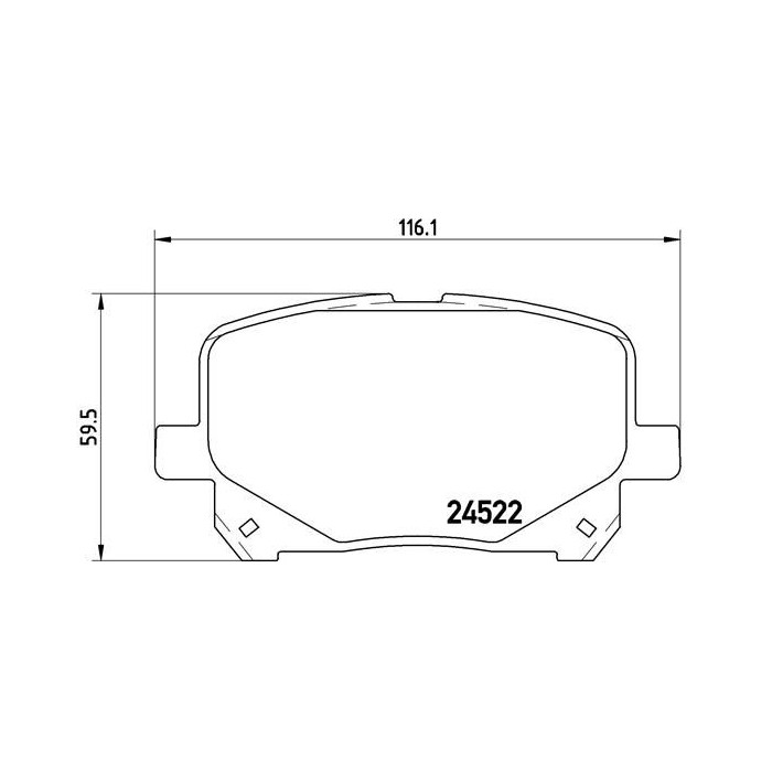 BREMBO Bremsbelagsatz, Scheibenbremse P83100