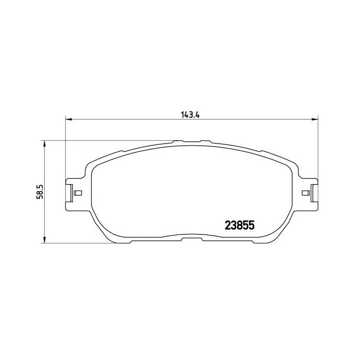 BREMBO Bremsbelagsatz, Scheibenbremse P83105