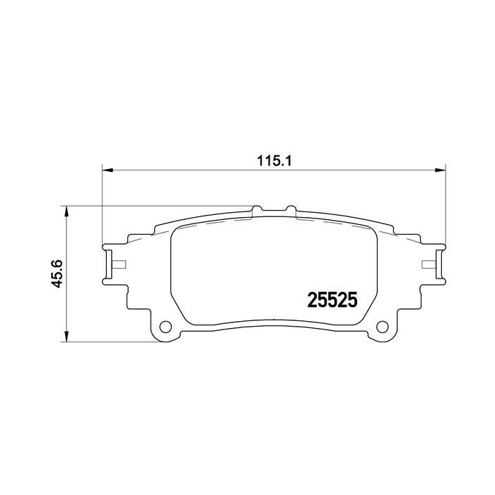 BREMBO Bremsbelagsatz, Scheibenbremse P83132