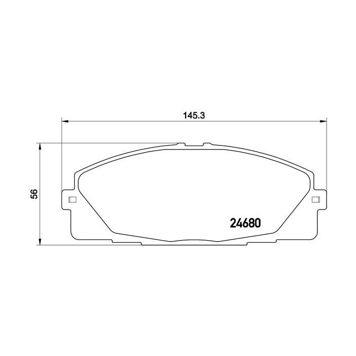 BREMBO Bremsbelagsatz, Scheibenbremse P83139