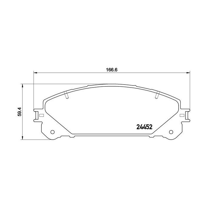 BREMBO Bremsbelagsatz, Scheibenbremse P83145
